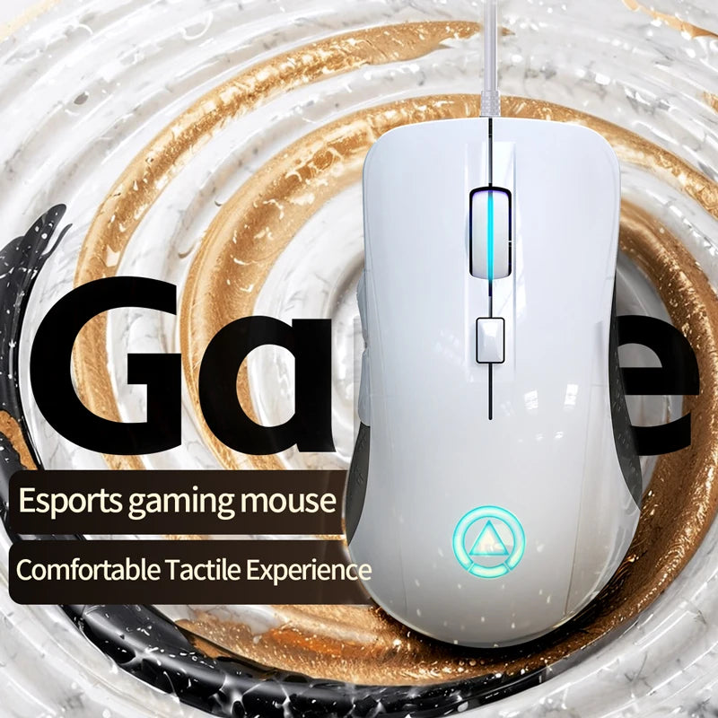 Gaming Computer Mouse #2 - Ergonomic, Wired, for Office, Laptop, Desktop, PC, eSports, Comfortable, Versatile