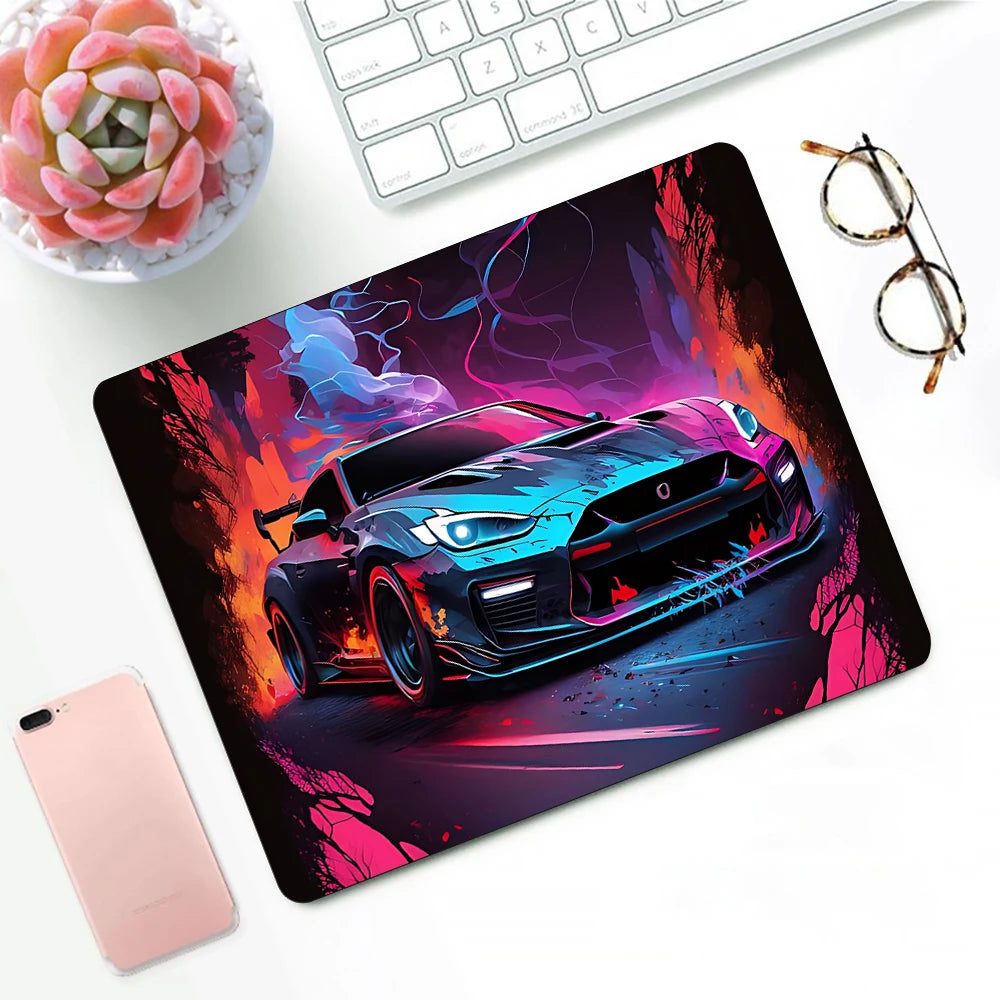 Gaming Mouse Pad #0.3 - 14 Different Styles, 3 Different Sizes, 42 Variants, XS Small Mousepad For PC Gamer, Desktop Luxury, Sports Car Logo