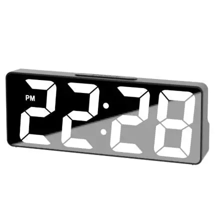 * Tabletop Smart Alarm Clock - Desk LED Colorful Digital Mirror Alarm Clock With Multi Function