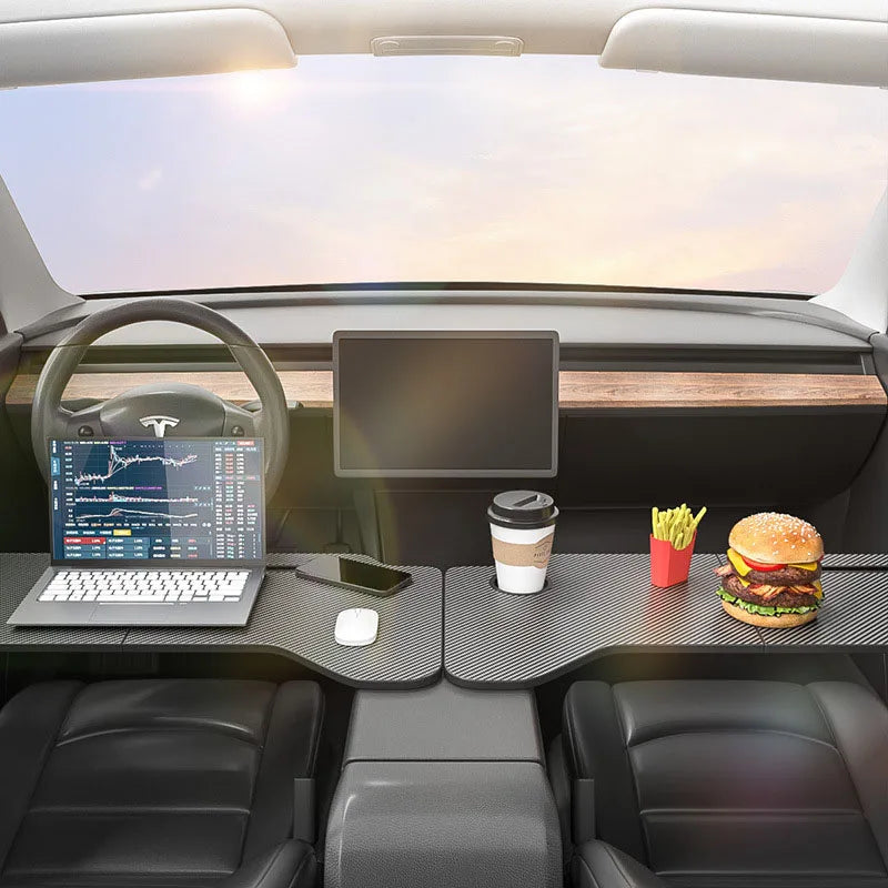 * Car Dining Tray - For Travel, Driver Accessories, Table Tray for Car Back Seat Foldable Food Tray Cup Holder Food Table Car Seat Desk