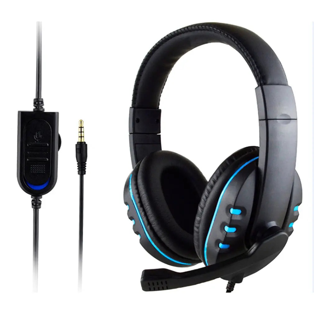* Gaming Headphones w/ Microphone - 3.5mm Wired, Gaming Headset, Music, For PS4, PC, Chat With Microphone