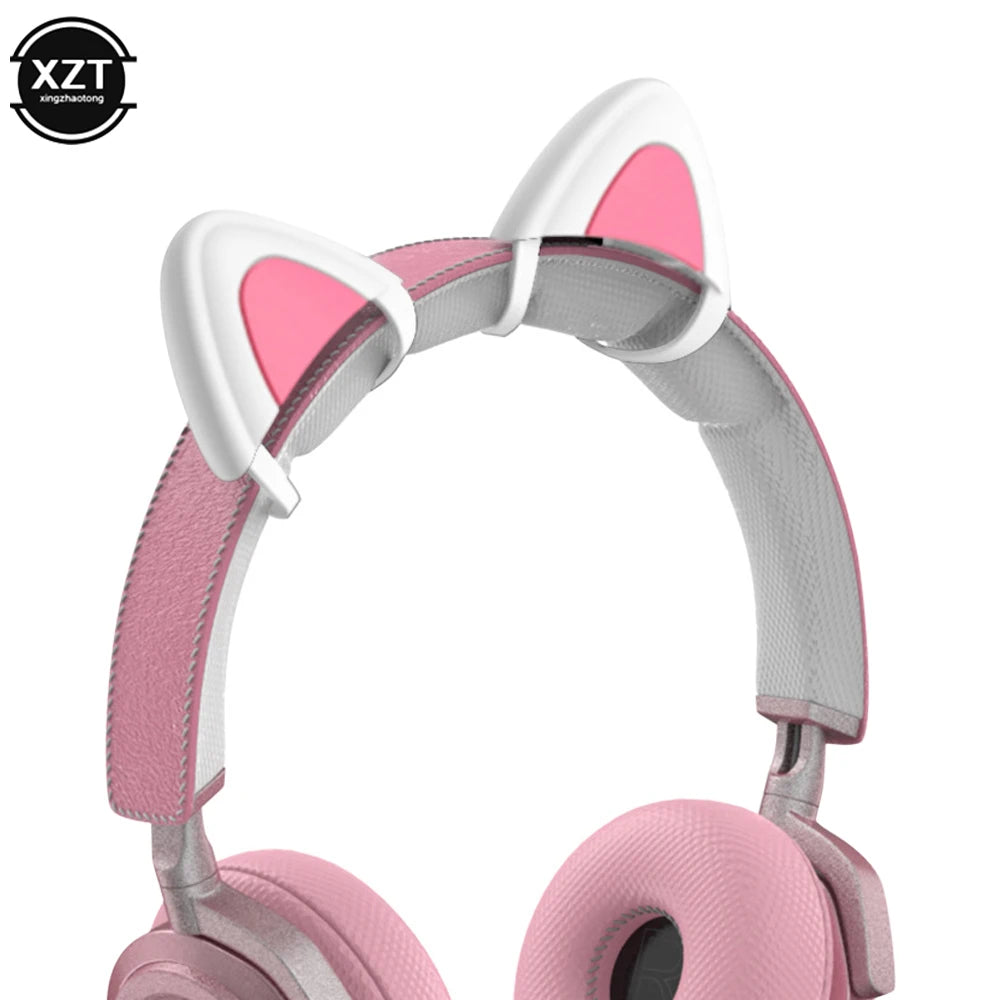 * Cute Headphones Accessory - Cat Ear Suitable for Headphone, Gaming Headsets Attachment, Stereo Headset Decoration