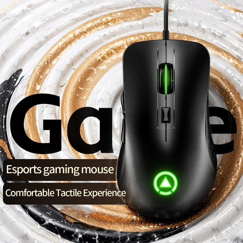 Gaming Computer Mouse #2 - Ergonomic, Wired, for Office, Laptop, Desktop, PC, eSports, Comfortable, Versatile