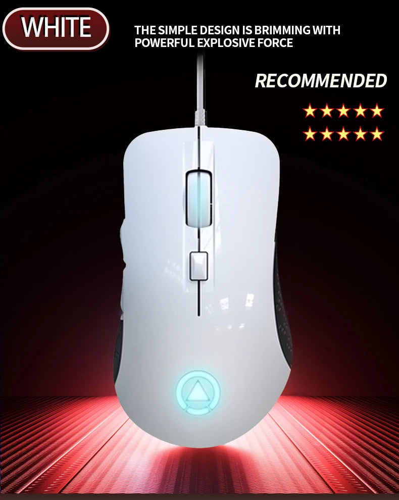 Gaming Computer Mouse #2 - Ergonomic, Wired, for Office, Laptop, Desktop, PC, eSports, Comfortable, Versatile