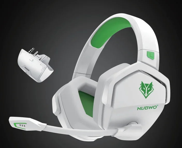 * Gaming Headphones with Microphone - NUBWO G06 Dual Wireless Gaming Headphones, 2.4GHz Bluetooth, 5.3 Gamer Headsets with Microphone for PS5, PS4, PC, Mobile, Switch