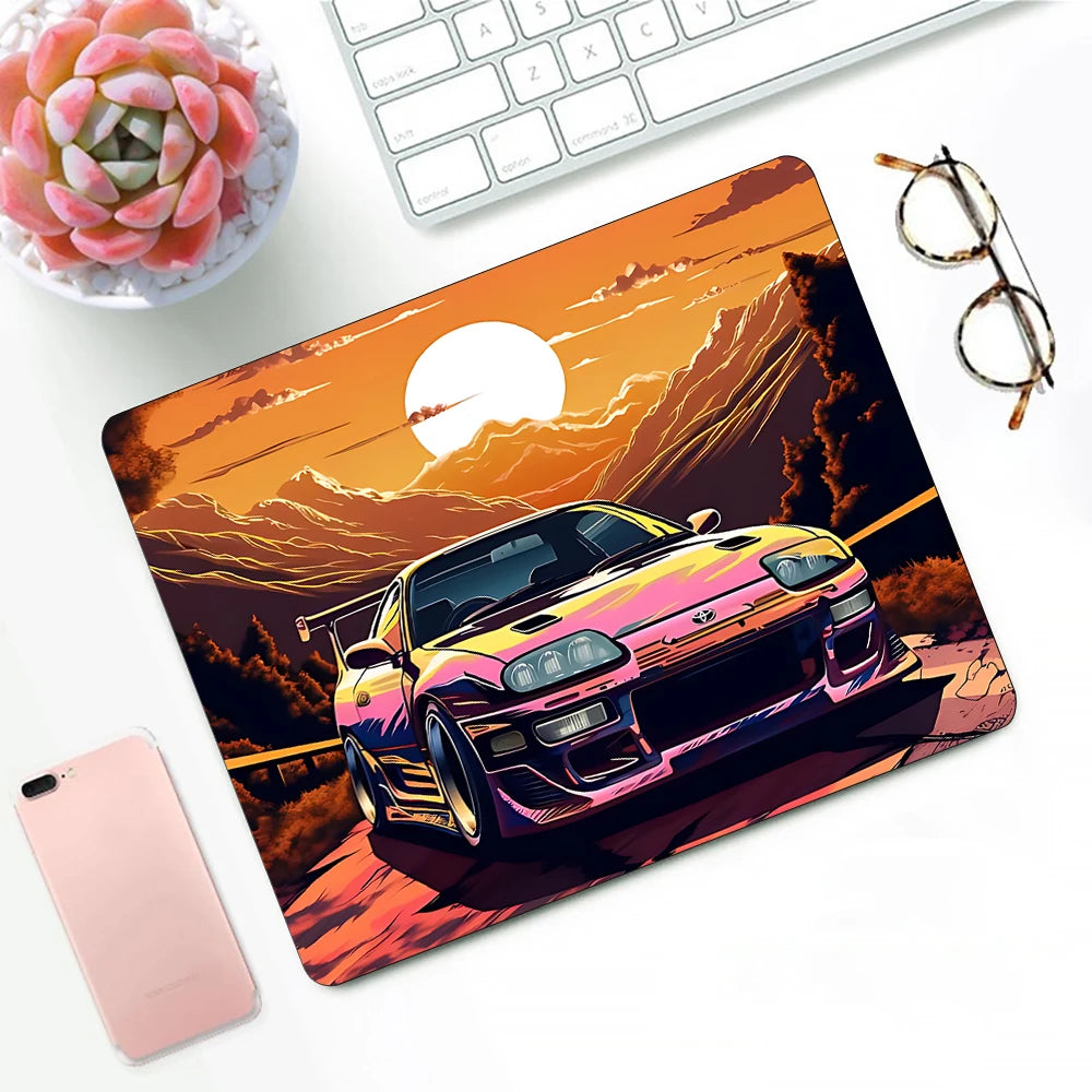 Gaming Mouse Pad #0.3 - 14 Different Styles, 3 Different Sizes, 42 Variants, XS Small Mousepad For PC Gamer, Desktop Luxury, Sports Car Logo