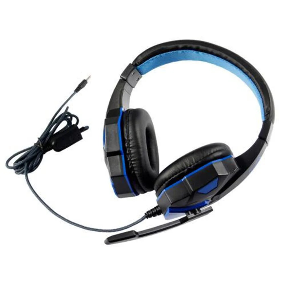 * Gaming Headphones with Microphone - Over-Ear Gaming Headsets, 3.5mm Wired Headphones, Music, Stereo Earphones With Adjustable Microphone For PS4, PS5, Laptop, Computer, PC