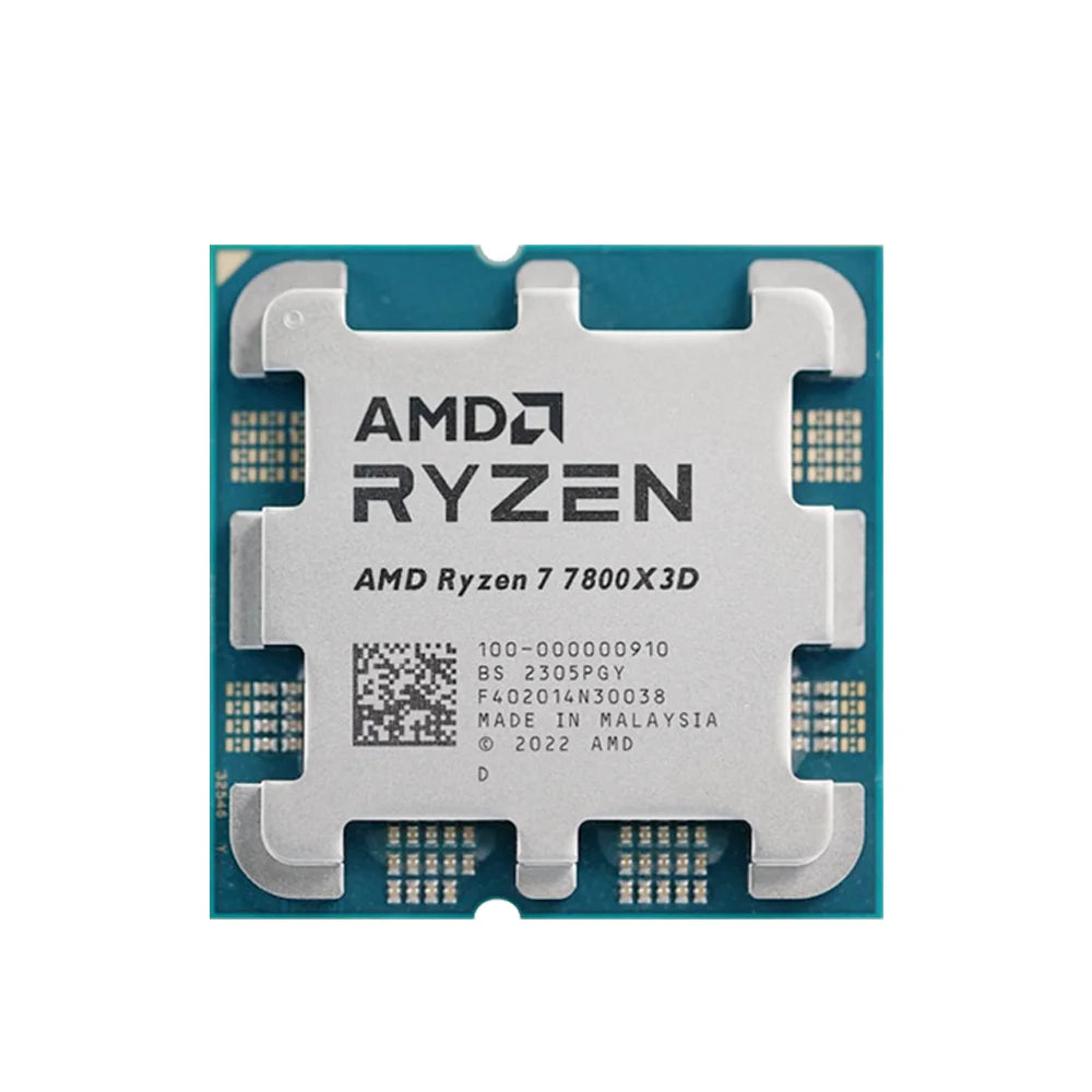 [NEW] AMD Ryzen 7 7800X3D - 8-Core, 16-Thread, L3=96M, 4.2GHz, 5NM Socket, AM5 120W, DDR5, R7 7800X3D Gaming Processor No Cooler