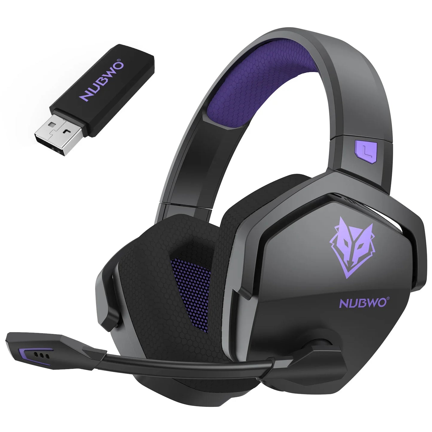 * Gaming Headphones with Microphone - NUBWO G06 Dual Wireless Gaming Headphones, 2.4GHz Bluetooth, 5.3 Gamer Headsets with Microphone for PS5, PS4, PC, Mobile, Switch