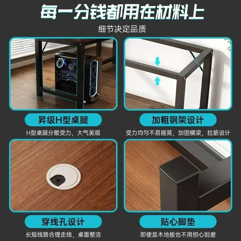 Modern Corner Computer Table - Desk, Home, Double Gaming Desk for Office, Designer L-shaped, Office Computer Desk with Bookshelf Furniture