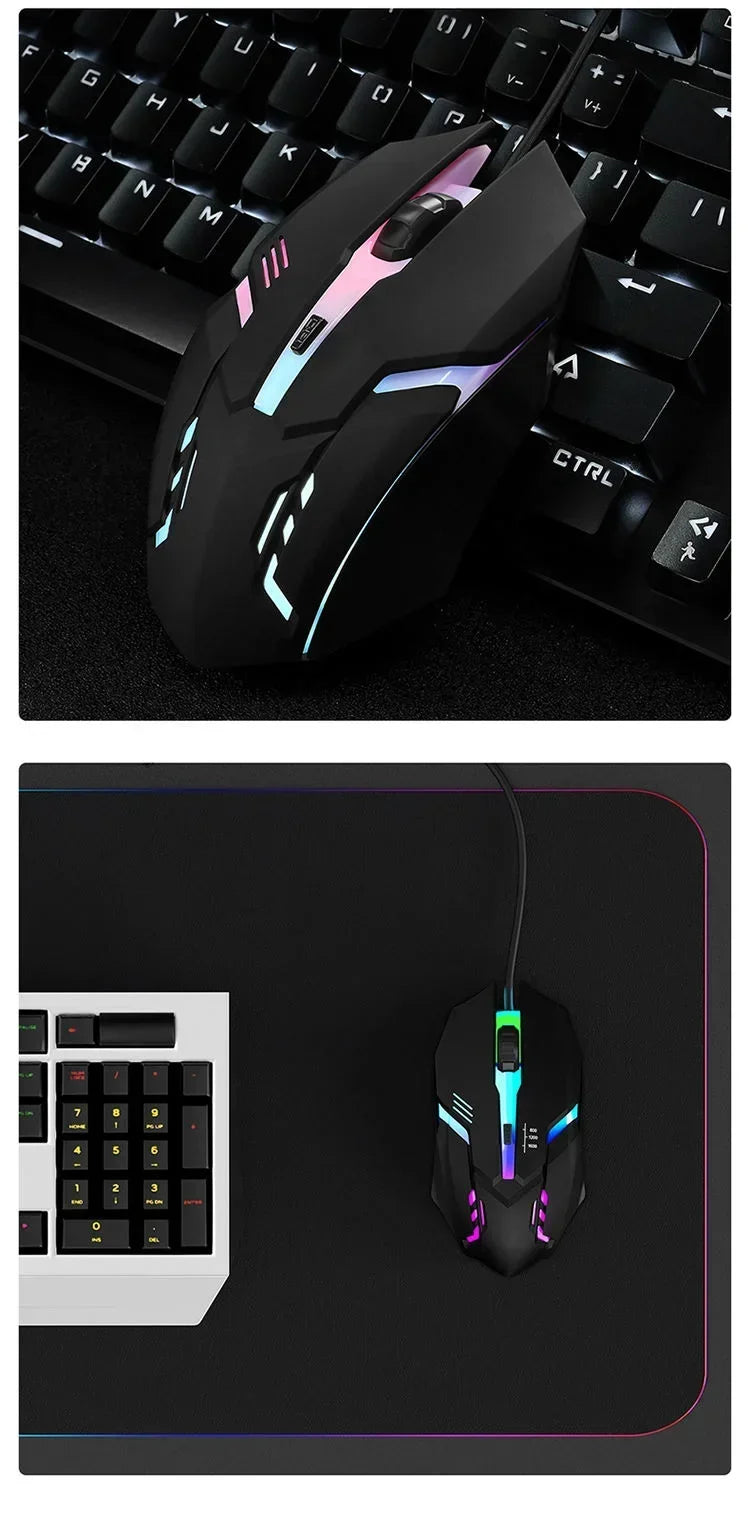 Gaming Computer Mouse #1 - Latest, High-quality, Ergonomic, Desktop, Laptop, 4-button, USB, RGB Backlit