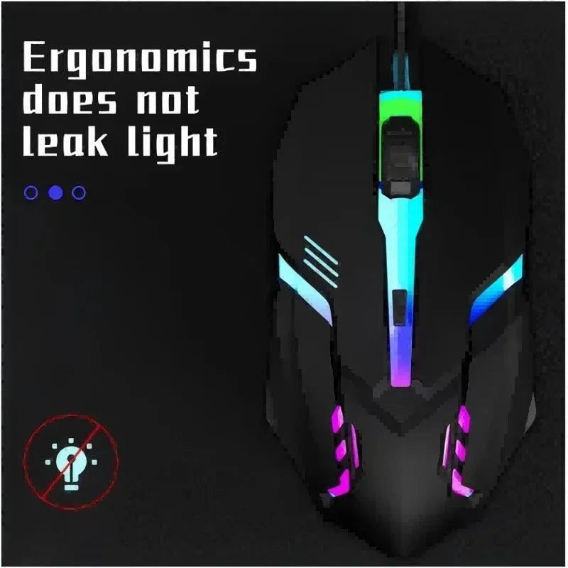 Gaming Computer Mouse #1 - Latest, High-quality, Ergonomic, Desktop, Laptop, 4-button, USB, RGB Backlit