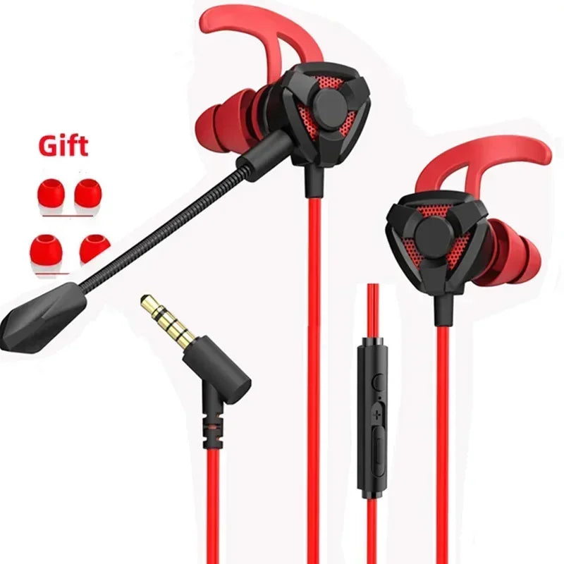 Wired Gaming Earbuds with Microphone - PS4, Phone, Tablet, Laptop, and Universal Game