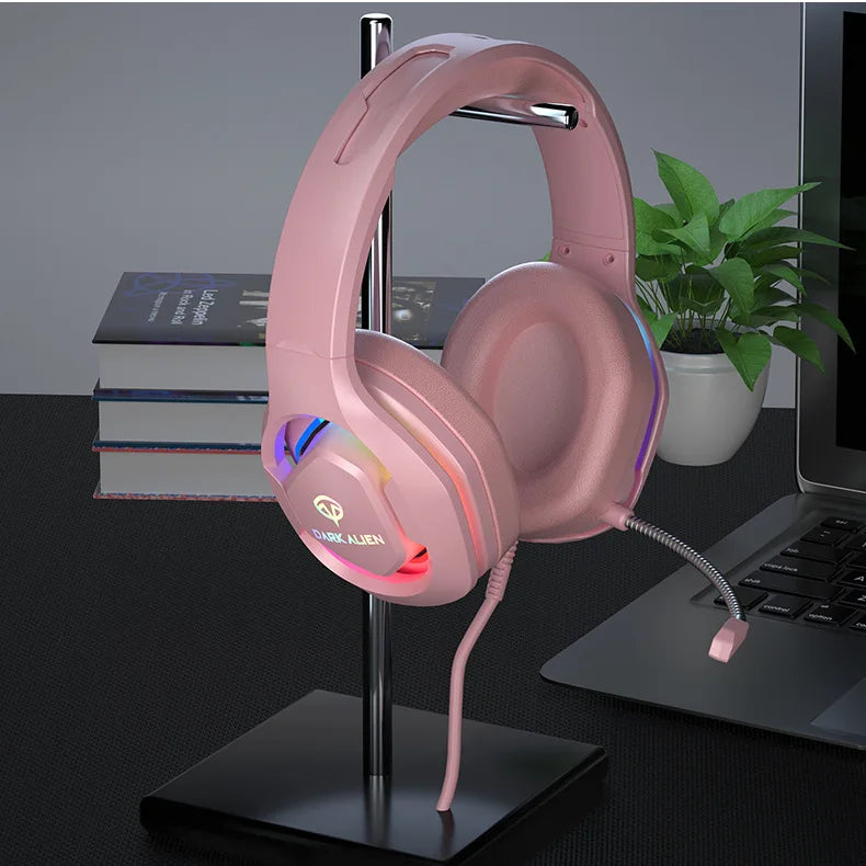 * Gaming Headphones with Microphone - For PC/PS4/PS5, EKSA E1000, 7.1 Surround, RGB Gaming Headset, USB Wired Headphones With Noise Cancelling Microphone