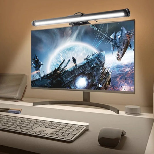 Computer Monitor Light - Screen Hanging Light 30CM CCT Touch Dimmable Monitor Notebook Computer LED Monitor Light for Computer Study LED Table Lamp