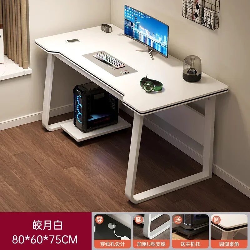 * Computer Gaming Desk - PC Computer Gamer Desk, Ergonomic Workstation, Table for Laptop/Desktop/Computers for Home Offices