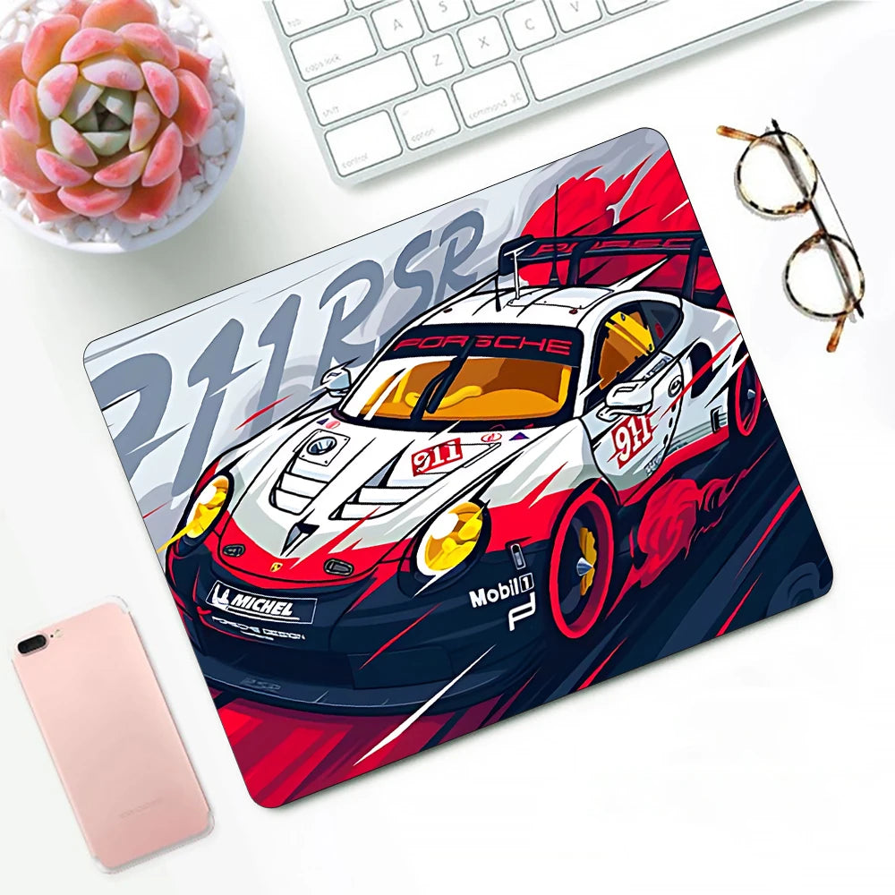 Gaming Mouse Pad #0.3 - 14 Different Styles, 3 Different Sizes, 42 Variants, XS Small Mousepad For PC Gamer, Desktop Luxury, Sports Car Logo
