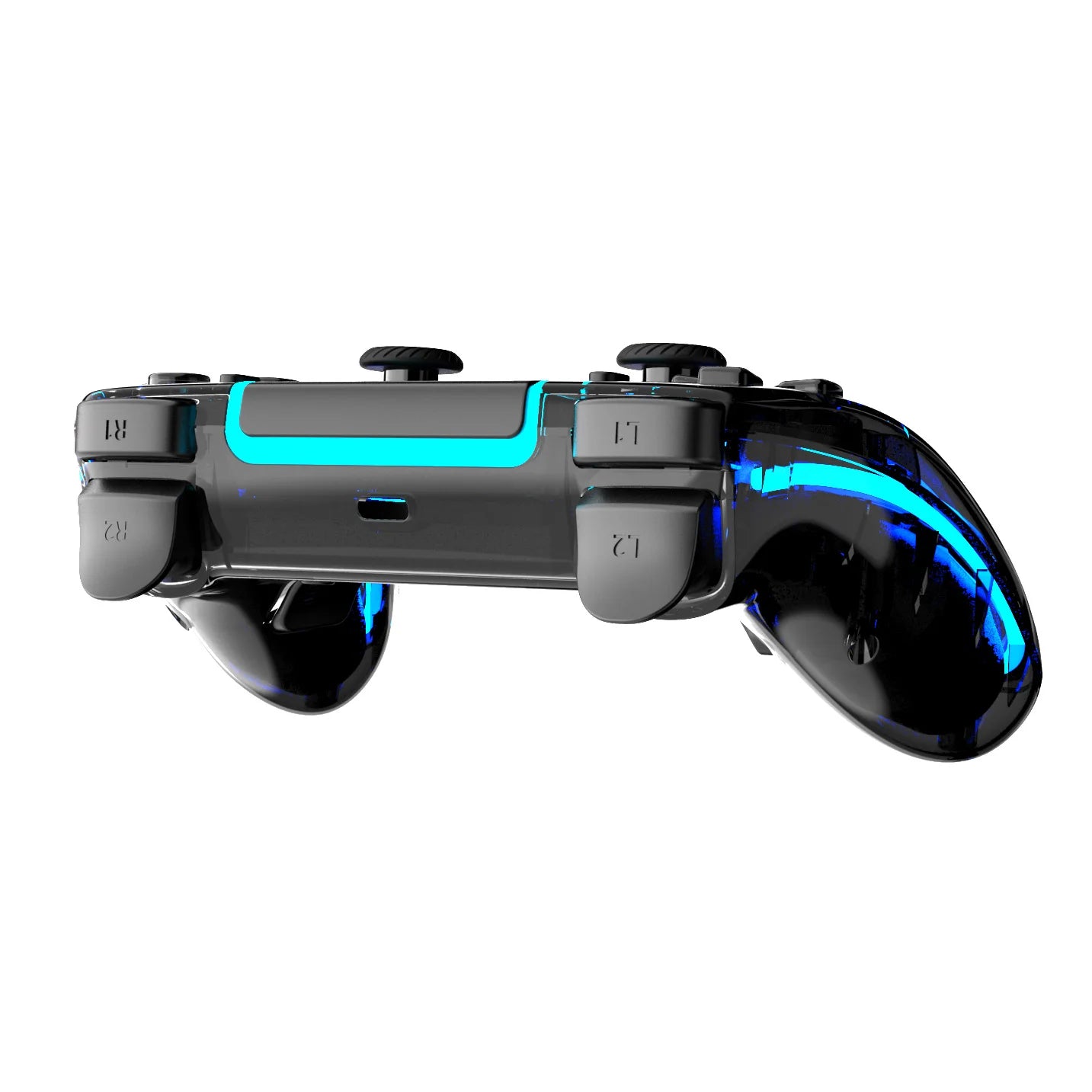 PS5 Wireless Controller - STK-5007L for PS5,Transparent Controller with Breathing RGB Light, Programmable Buttons&Type-C Port