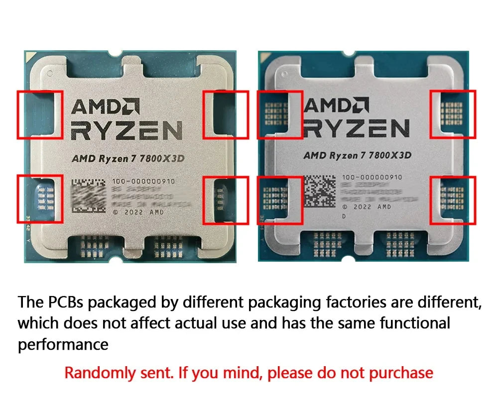 [NEW] AMD Ryzen 7 7800X3D - 8-Core, 16-Thread, L3=96M, 4.2GHz, 5NM Socket, AM5 120W, DDR5, R7 7800X3D Gaming Processor No Cooler