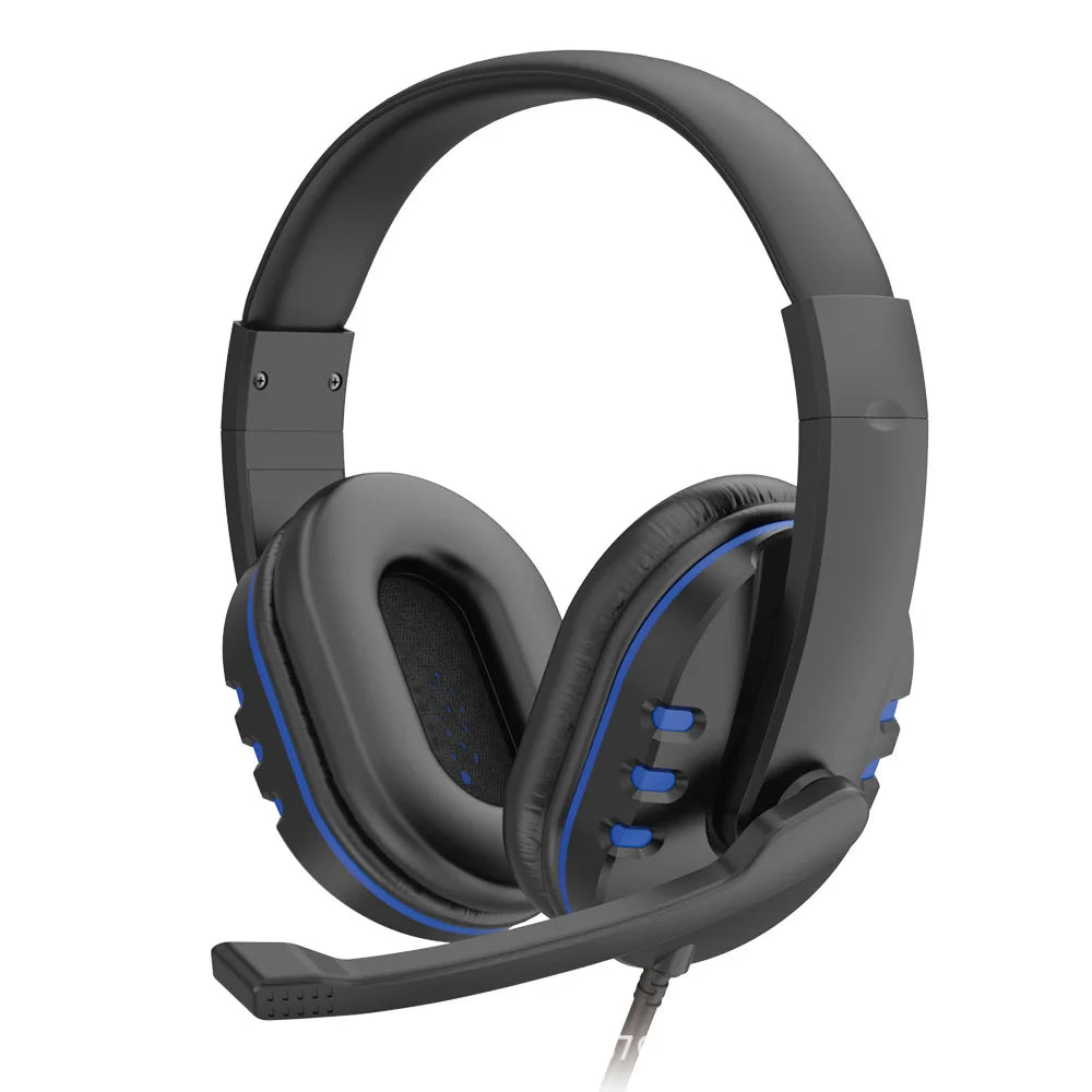 * Gaming Headphones w/ Microphone - 3.5mm Wired, Gaming Headset, Music, For PS4, PC, Chat With Microphone