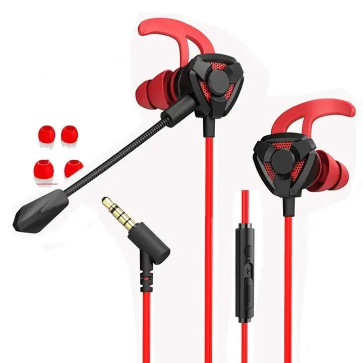 Wired Gaming Earbuds with Microphone - PS4, Phone, Tablet, Laptop, and Universal Game