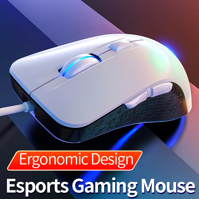 Gaming Computer Mouse #2 - Ergonomic, Wired, for Office, Laptop, Desktop, PC, eSports, Comfortable, Versatile