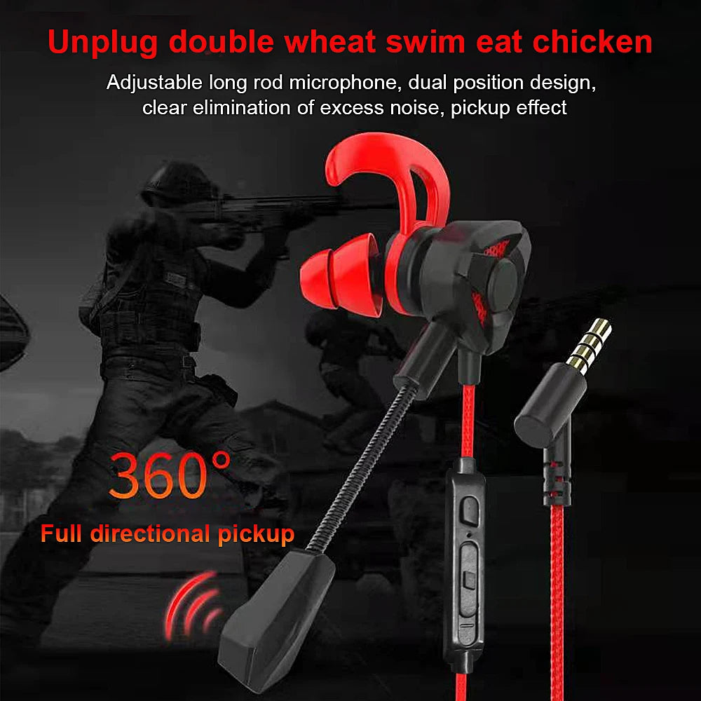 * Headset Gamer Headphones - Wired Earphones, Gaming Earbuds With Mic, PS4, CSGO Casque, Phone, Tablet, Laptop, Universal Gameme