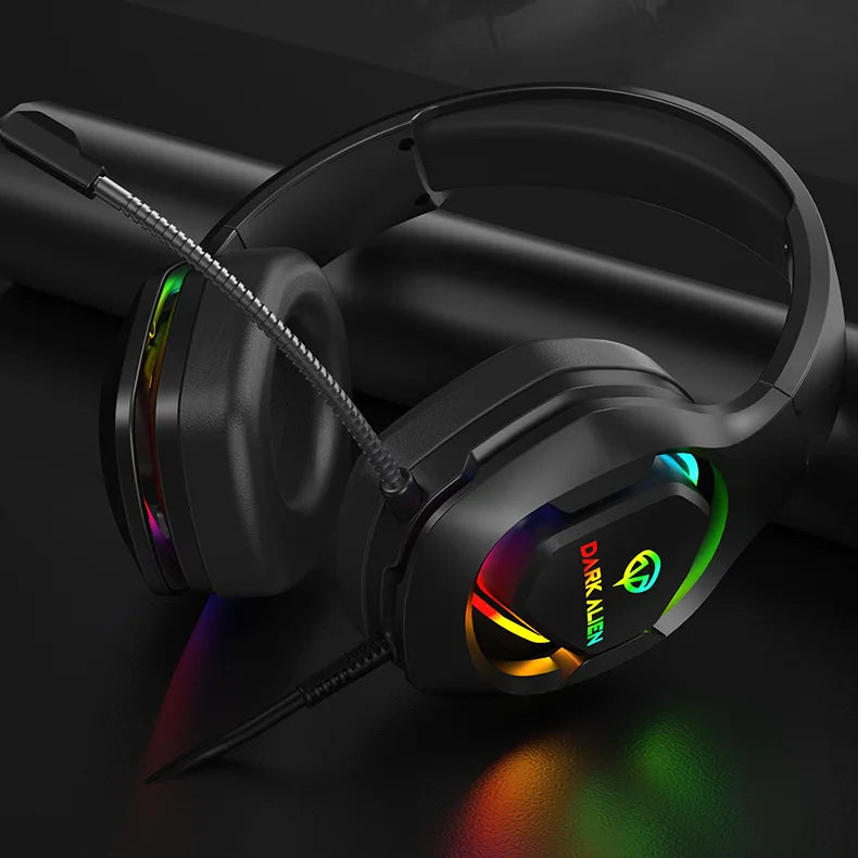 * Gaming Headphones with Microphone - For PC/PS4/PS5, EKSA E1000, 7.1 Surround, RGB Gaming Headset, USB Wired Headphones With Noise Cancelling Microphone