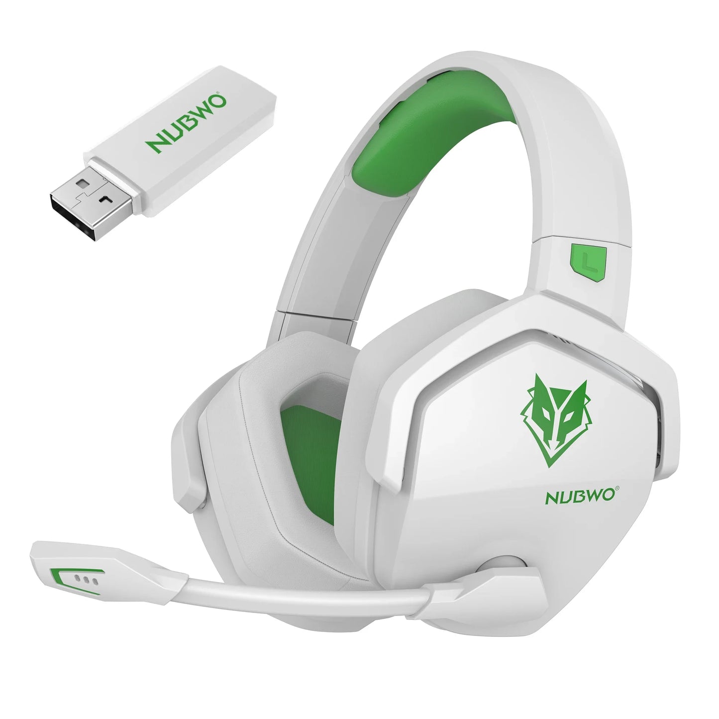 * Gaming Headphones with Microphone - NUBWO G06 Dual Wireless Gaming Headphones, 2.4GHz Bluetooth, 5.3 Gamer Headsets with Microphone for PS5, PS4, PC, Mobile, Switch