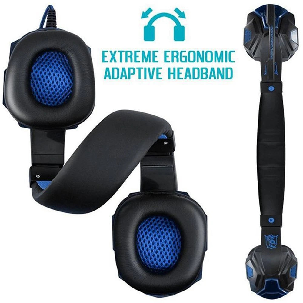 * Gaming Headphones with Microphone - Over-Ear Gaming Headsets, 3.5mm Wired Headphones, Music, Stereo Earphones With Adjustable Microphone For PS4, PS5, Laptop, Computer, PC