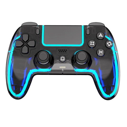 PS5 Wireless Controller - STK-5007L for PS5,Transparent Controller with Breathing RGB Light, Programmable Buttons&Type-C Port