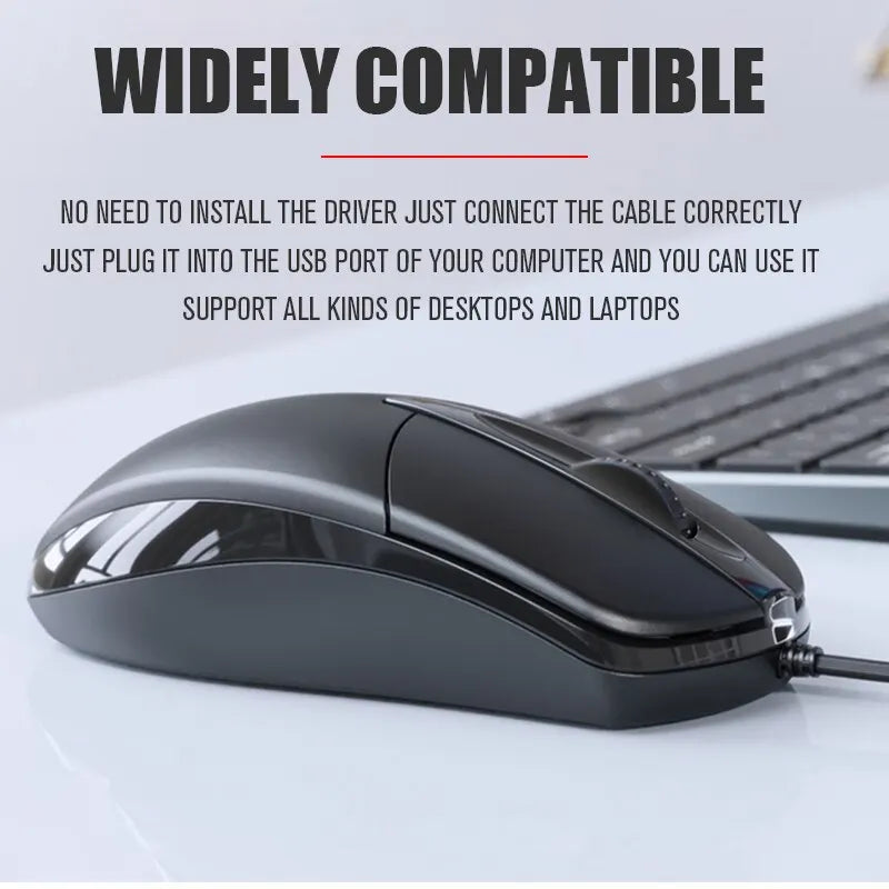 Computer Mouse - Wired USB, Optical Mouse, PC, Laptop, Notebook