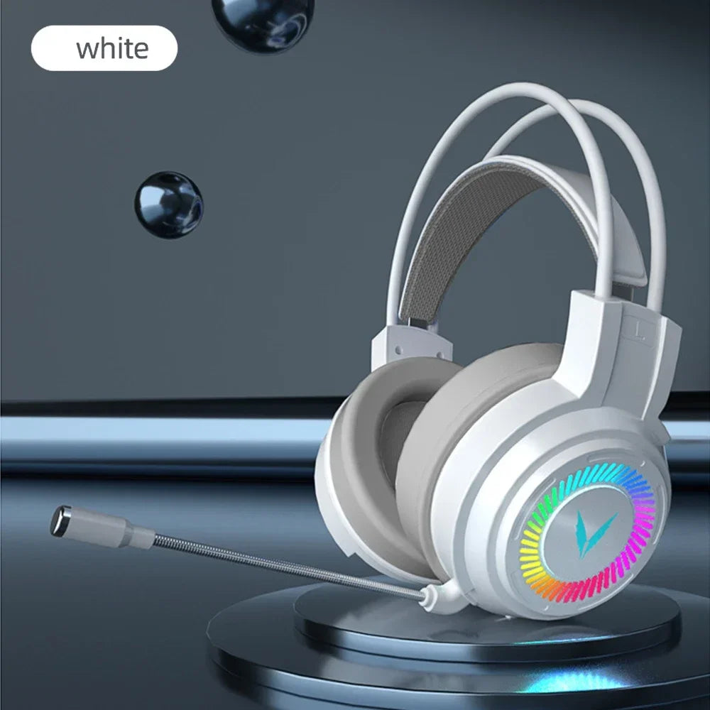 * Gaming Headset Noise Canceling Microphone - E-Sports Gaming Headphones, 7.1 Stereo Surround Sound, Wired, Headphones for PS5, Xbox One, Movie, Music