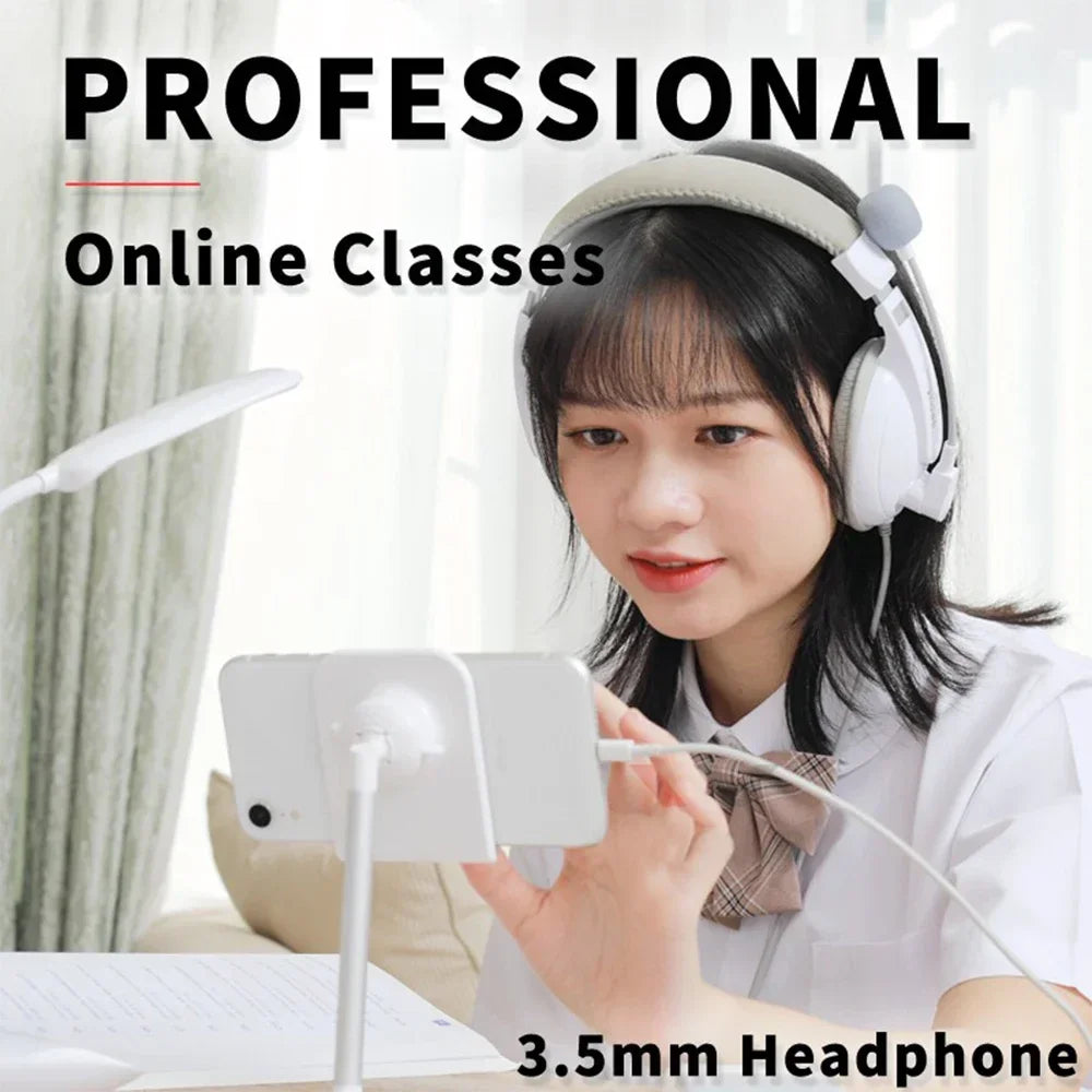 * Gaming Headset Noise Canceling Microphone - E-Sports Gaming Headphones, 7.1 Stereo Surround Sound, Wired, Headphones for PS5, Xbox One, Movie, Music