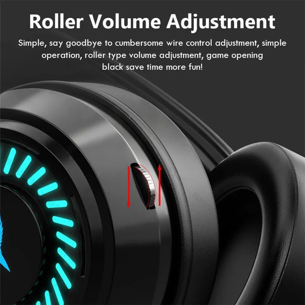 * Gaming Headset Noise Canceling Microphone - E-Sports Gaming Headphones, 7.1 Stereo Surround Sound, Wired, Headphones for PS5, Xbox One, Movie, Music