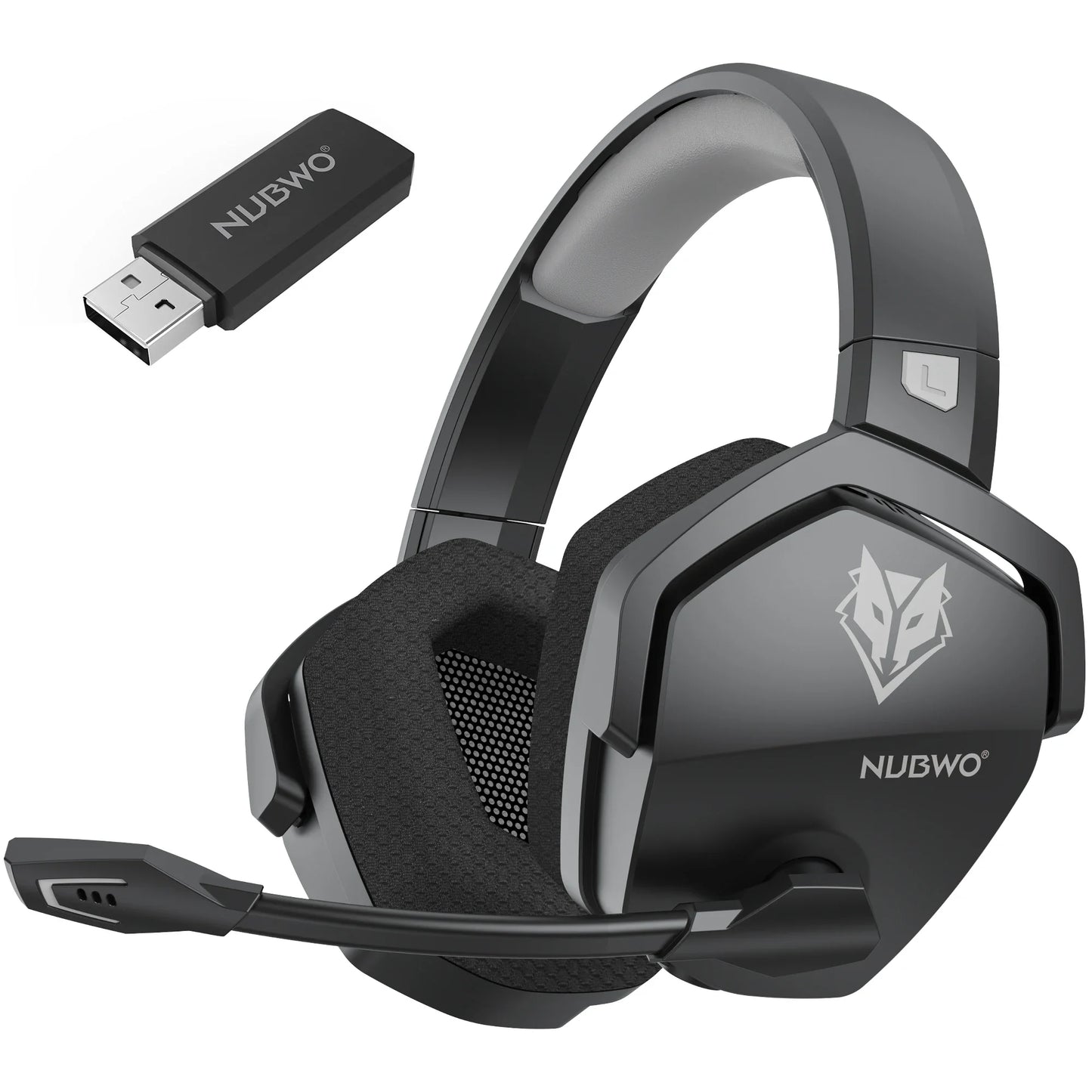 * Gaming Headphones with Microphone - NUBWO G06 Dual Wireless Gaming Headphones, 2.4GHz Bluetooth, 5.3 Gamer Headsets with Microphone for PS5, PS4, PC, Mobile, Switch