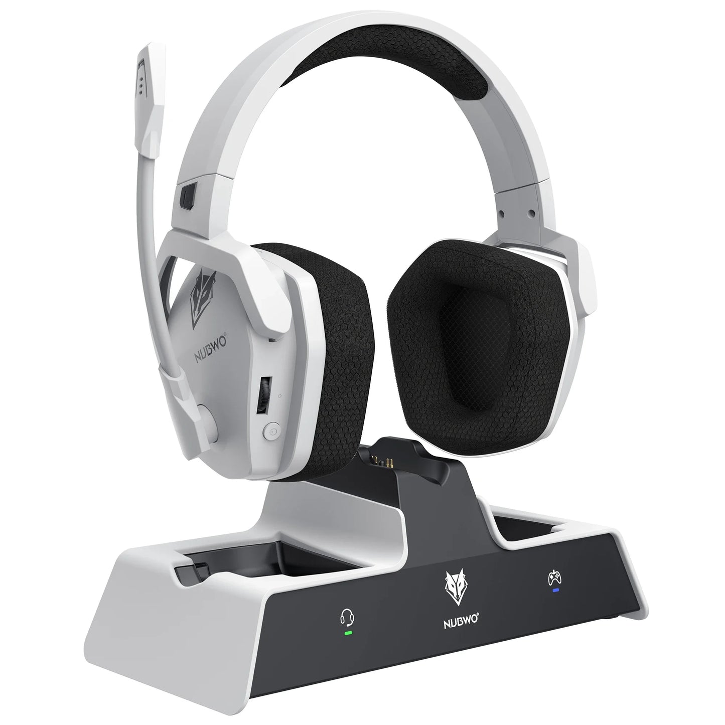 * Gaming Headphones with Microphone - NUBWO G06 Dual Wireless Gaming Headphones, 2.4GHz Bluetooth, 5.3 Gamer Headsets with Microphone for PS5, PS4, PC, Mobile, Switch