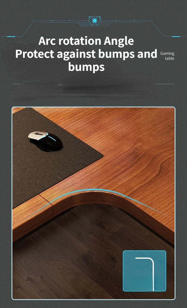Modern Corner Computer Table - Desk, Home, Double Gaming Desk for Office, Designer L-shaped, Office Computer Desk with Bookshelf Furniture