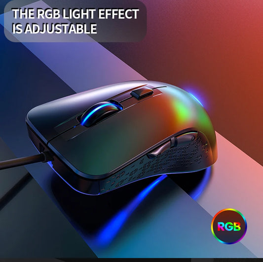 Gaming Computer Mouse #2 - Ergonomic, Wired, for Office, Laptop, Desktop, PC, eSports, Comfortable, Versatile