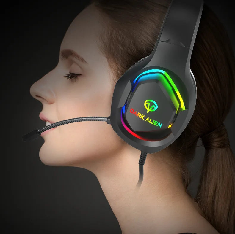 * Gaming Headphones with Microphone - For PC/PS4/PS5, EKSA E1000, 7.1 Surround, RGB Gaming Headset, USB Wired Headphones With Noise Cancelling Microphone