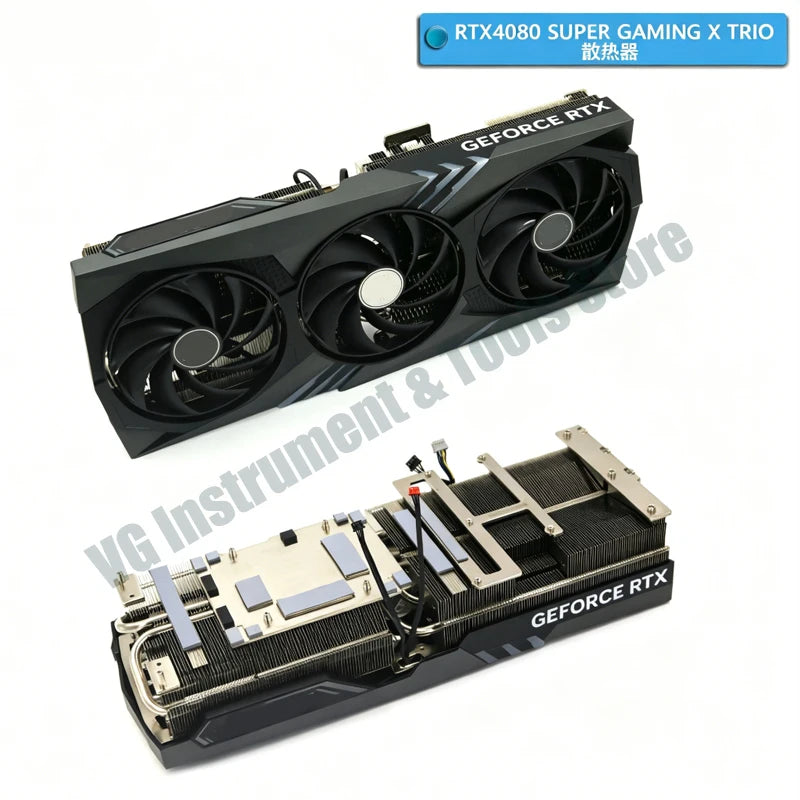 * [NEW] RTX 4090, RTX 4080, and RTX 4080 SUPER Graphics Cards - For MSI GeForce, For Gaming, For High Quality Resolution, SUPER X TRIO Video Card, Heatsink, New Original RTX4080 RTX4090 Graphics Card Heat Sink