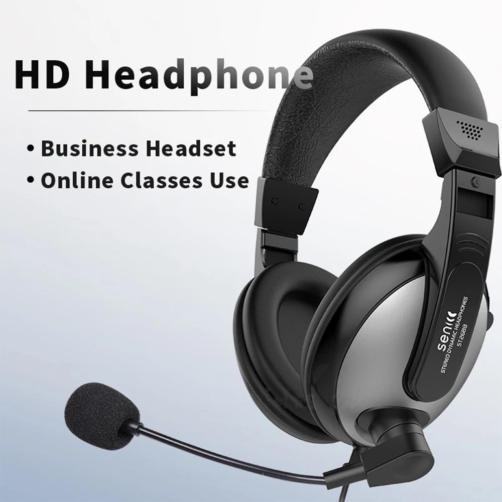 * Gaming Headset Noise Canceling Microphone - E-Sports Gaming Headphones, 7.1 Stereo Surround Sound, Wired, Headphones for PS5, Xbox One, Movie, Music
