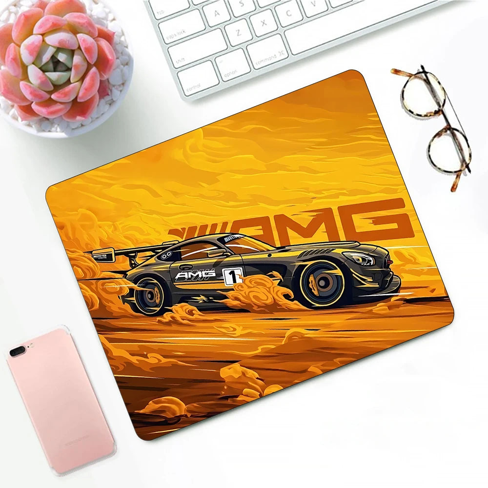 Gaming Mouse Pad #0.3 - 14 Different Styles, 3 Different Sizes, 42 Variants, XS Small Mousepad For PC Gamer, Desktop Luxury, Sports Car Logo