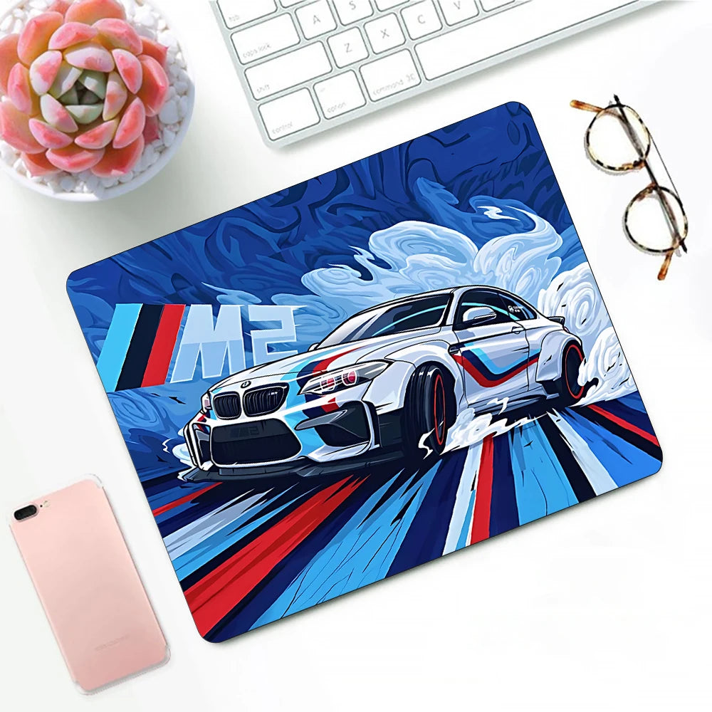 Gaming Mouse Pad #0.3 - 14 Different Styles, 3 Different Sizes, 42 Variants, XS Small Mousepad For PC Gamer, Desktop Luxury, Sports Car Logo