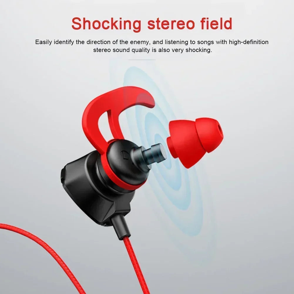 Wired Gaming Earbuds with Microphone - PS4, Phone, Tablet, Laptop, and Universal Game