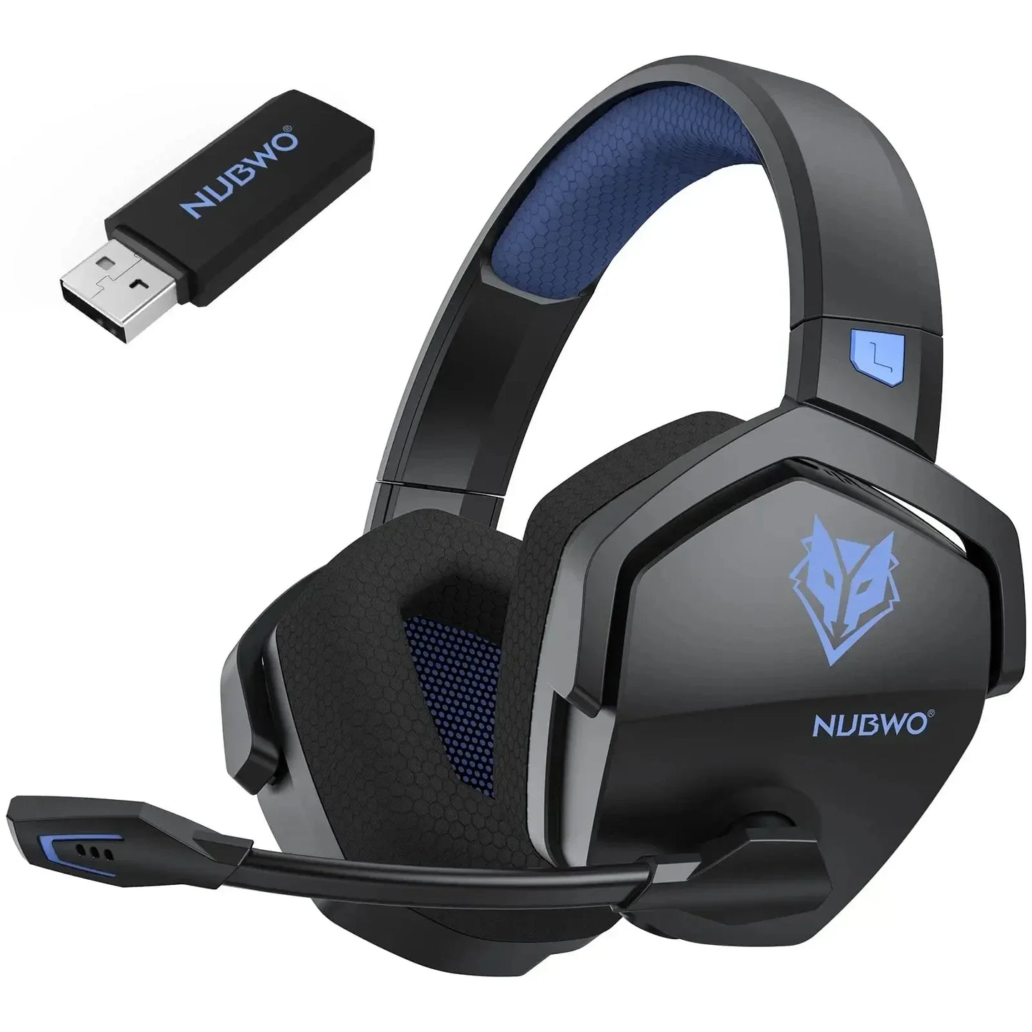 * Gaming Headphones with Microphone - NUBWO G06 Dual Wireless Gaming Headphones, 2.4GHz Bluetooth, 5.3 Gamer Headsets with Microphone for PS5, PS4, PC, Mobile, Switch