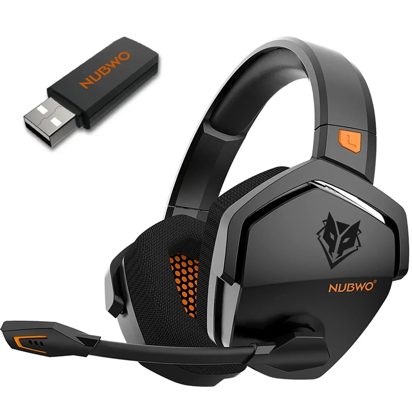 * Gaming Headphones with Microphone - NUBWO G06 Dual Wireless Gaming Headphones, 2.4GHz Bluetooth, 5.3 Gamer Headsets with Microphone for PS5, PS4, PC, Mobile, Switch