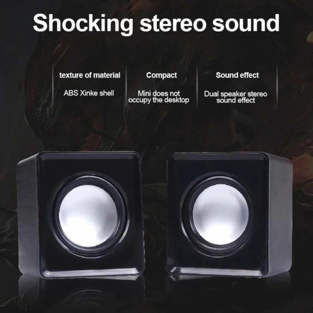 * Computer Speakers - RGB Lighting Option, For PC, Laptop, Desktop, Caixa De Som Sound Box, Music Audio System, Column Acoustics, Amplified Unit