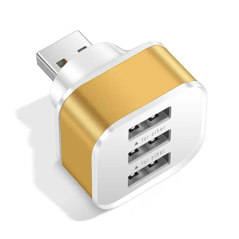 3 Port USB Slots Adaptor - USB 3 in 1 2.0 Multple USB Interface Extender Auto Electronics Accessories