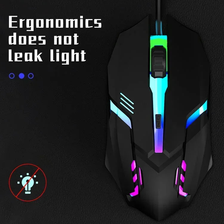 Gaming Computer Mouse #1 - Latest, High-quality, Ergonomic, Desktop, Laptop, 4-button, USB, RGB Backlit